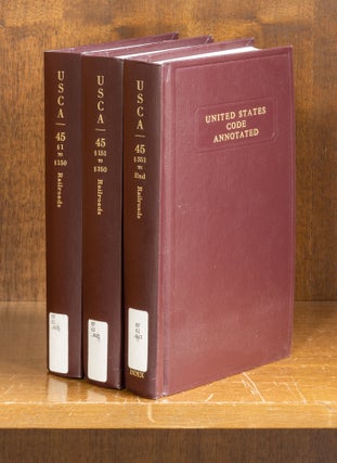 Item #64931 United States Code Annotated. Title 45 Railroads: 1-end (3 bks). Thomson Reuters