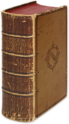 Item #65115 Thesaurus Paroemiarum Germanico-Iurisdicarum, Teutsch-Juristischer. Georg Tobias...