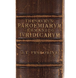 Thesaurus Paroemiarum Germanico-Iuridicarum, Teutsch-Juristischer...