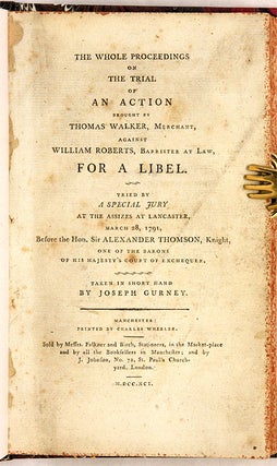 The Whole Proceedings on the Trial of an Action Brought by Thomas...