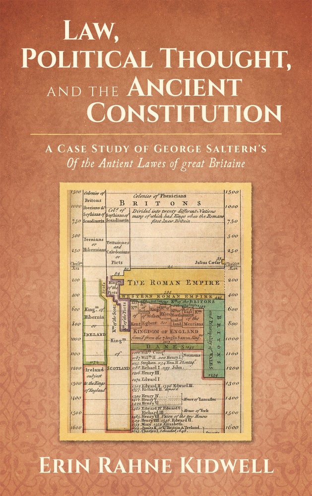 Item #65148 Law, Political Thought, and the Ancient Constitution: A Case Study of. Erin Rahne Kidwell, George Saltern.