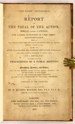 Report of the Trial of the Action, Bogle Versus Lawson, For a Libel...