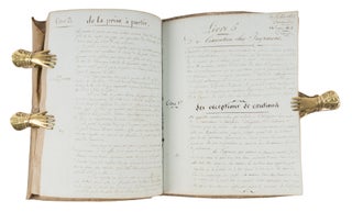 French Manuscript on Procedure, Rennes, France, 1821.