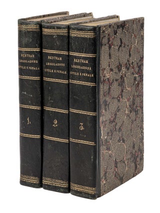 Item #65640 Trattati di Legislazione Civile e Penale: Preceduti da'Principi. Jeremy Bentham,...