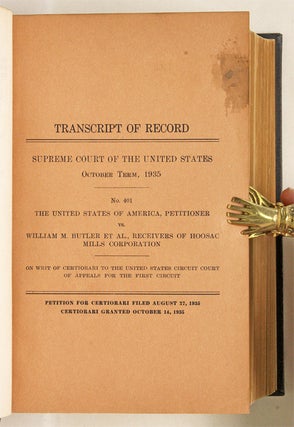 United States of America, Petitioner v William M Butler, Et Al...