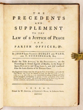 The Precedents and Supplement to the Law of a Justice of Peace...