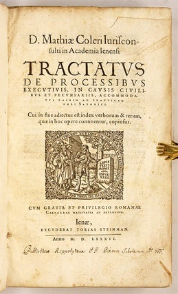 Tractatus De Processibus Executivis, In Causis Civilibus...