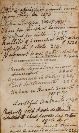 Civil Code of The State of Louisiana... Paris, 1825.