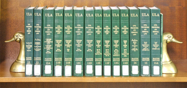 Item #66654 Civil Procedure and Remedial Laws Vols. 13-15A, Uniform Laws Annotated. National Conference Commission State Uniform Laws.
