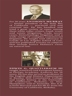 Justice Holmes: The Measure of His Thought.