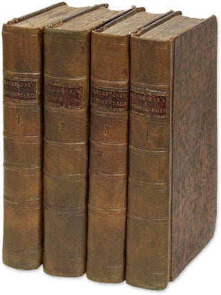Item #67149 Commentaries on the Laws of England, In Four Books, 6th Edition. Sir William Blackstone