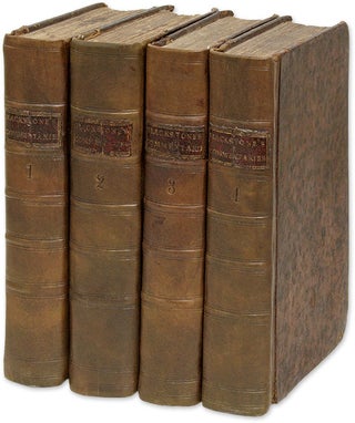 Item #67149 Commentaries on the Laws of England, In Four Books, 6th Edition. Sir William Blackstone