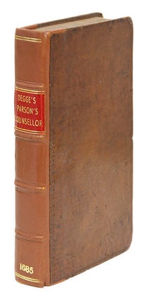 Item #67333 The Parson's Counsellor, With the Law of Tythes or Tything, In Two. Sir Simon Degge