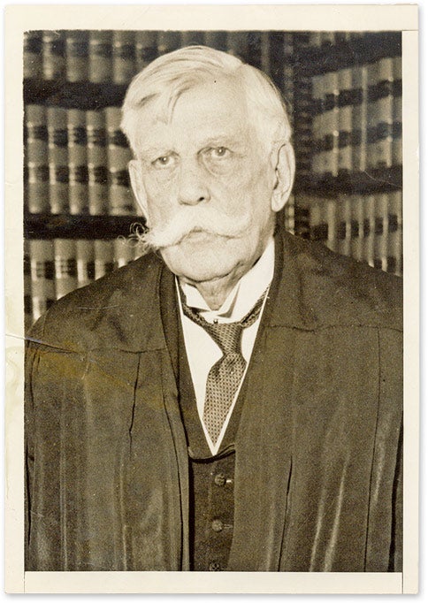 Item #67379 5" x 7" Black-and-White Press Portrait Photograph of Holmes. Oliver Wendell Holmes.