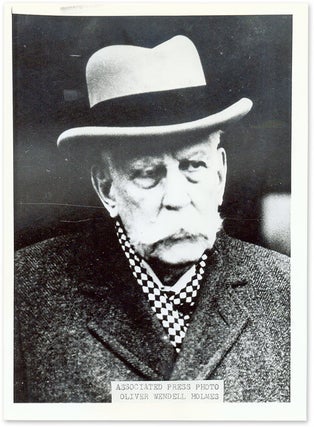 Item #67380 5" x 7" Black-and-White Press Portrait Photograph of Holmes. Oliver Wendell Holmes