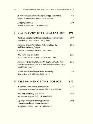 Dissenting Opinions of Justice Antonin Scalia.