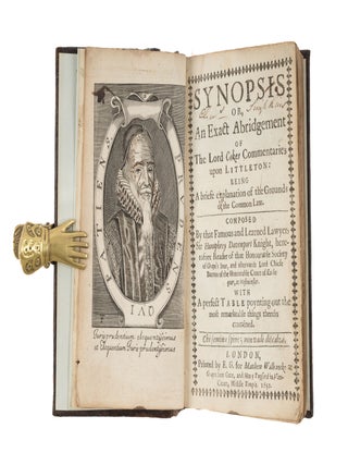 Item #67423 Synopsis or, An Exact Abridgement of The Lord Cokes Commentaries upon. Sir Edward...