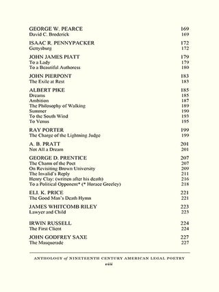 Anthology of Nineteenth Century American Legal Poetry.