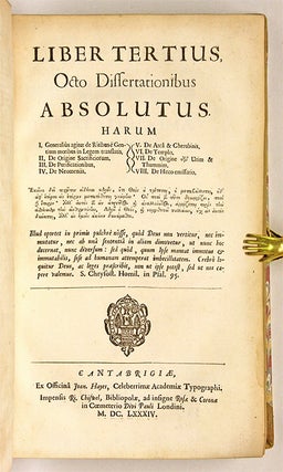 De Legibus Hebraeorum Ritualibus Et Earum Rationibus, Libri Tres...