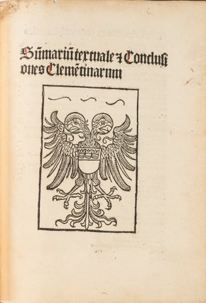 Summarium Textuale et Conclusiones Super Sextum, Clementinas et...