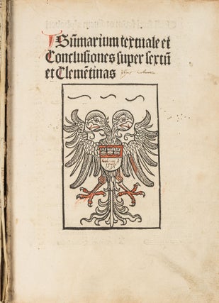 Summarium Textuale et Conclusiones Super Sextum, Clementinas et...