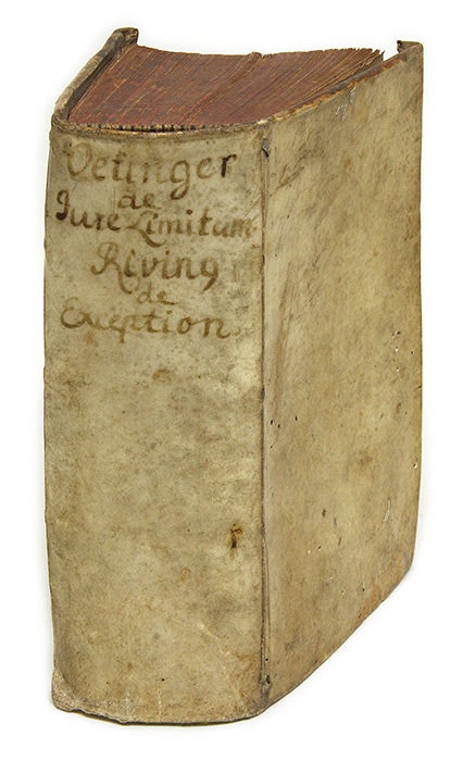 Item #67758 Tractatus De Jure Et Controversiis Limitum [Bound With 2 Other Books]. Johann Oettinger, Samuel Stryk, Oetinger.