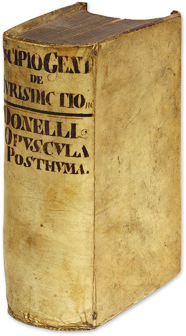 Item #67983 De Jurisdictione Libri III [Bound With] Doneau, Opuscula Postuma. Scipione Gentili, Hugues Doneau.