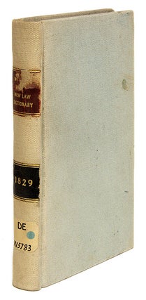Item #67988 A New Law Dictionary: Containing a Concise Exposition... London, 1829. James Whishaw
