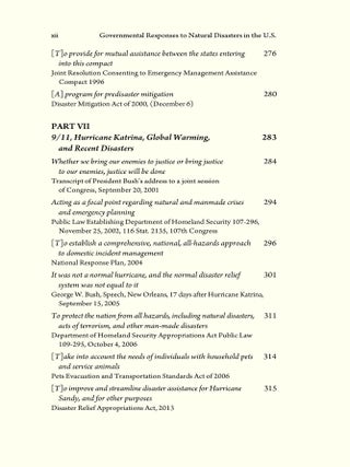 Governmental Responses to Natural Disasters in the U.S.: A Documentary