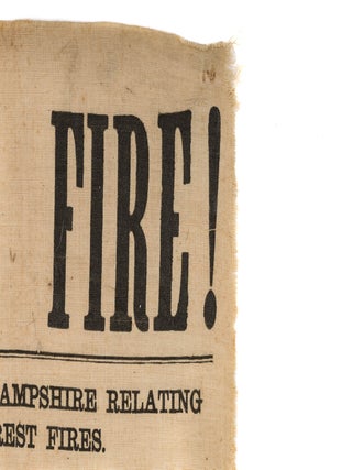 Fire! Fire! Laws of New Hampshire Relating to Forest Fires...