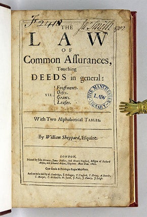 The Law of Common Assurances, Touching Deeds in General, Viz...