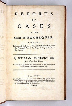 Reports of Cases in the Court of Exchequer, From the Beginning...