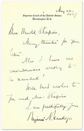 Autograph Letter, Signed [with] 6-1/2" x 8-1/2" Photograph...
