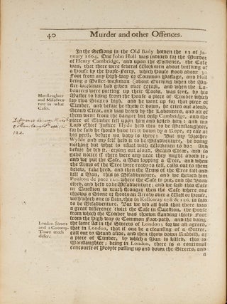 A Report of Divers Cases in Pleas of the Crown, Adjudged and...