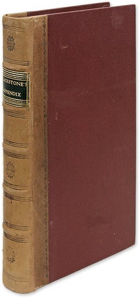 An Interesting Appendix to Sir William Blackstone's Commentaries. Joseph Priestley, Sir William Blackstone.