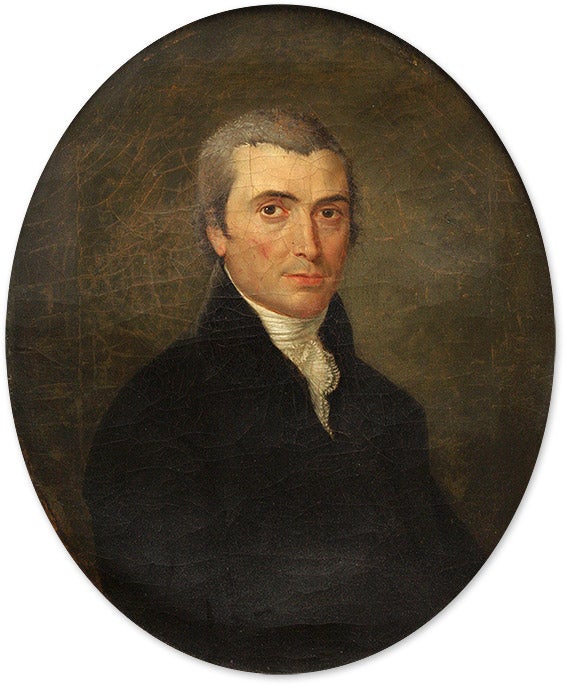 Item #69061 Portrait of John Meredith Read, Oil on Canvas, framed. 19th Century American School, John Meredith Read.