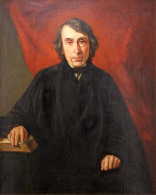 Item #69066 Mammoth Portrait of Roger Brooke Taney, Oil on Canvas, framed. George P. A. Healy, After