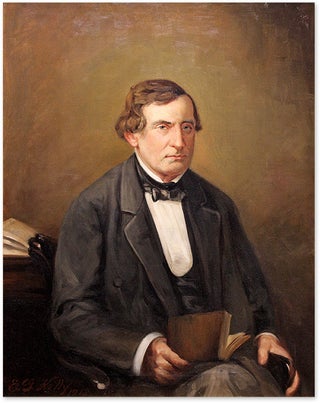 Item #69069 Portrait of William L. Hirst, Oil on Canvas, framed. 19th Century American School,...