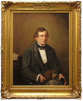 Portrait of William L. Hirst, Oil on Canvas, framed.