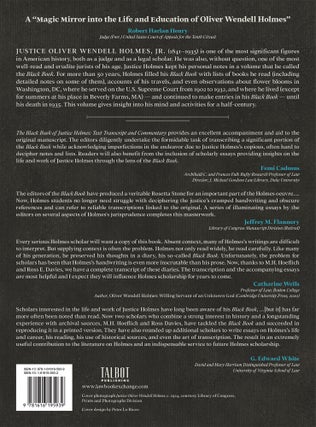 The Black Book of Justice Holmes: Text Transcript and Commentary