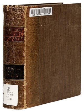 Item #69387 Cases and Resolutions of Cases, Adjudg'd in the Court of King's Bench. Poor Laws:...