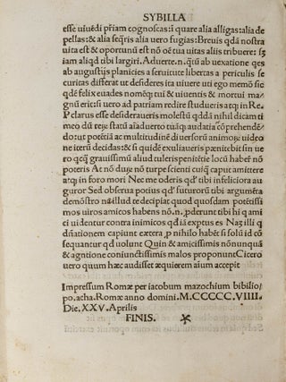 De Interpretandis Romanorum Litteris Opusculum, Rome, 1509.