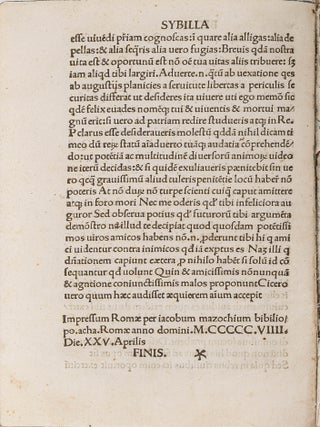 De Interpretandis Romanorum Litteris Opusculum, Rome, 1509.