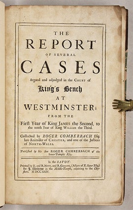 The Reports of Several Cases Argued and Adjudged in the Court...