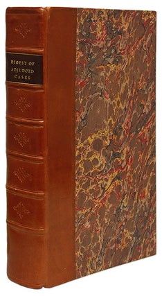 Item #69491 A Digest of Adjudged Cases in the Court of King's Bench, From the. Gentleman of...