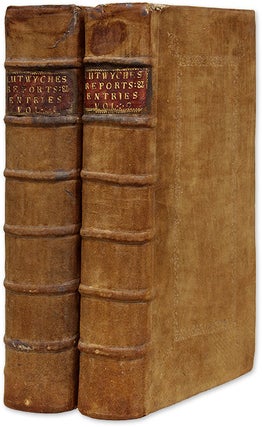 Item #69654 Un Livre des Entries, Contenant Auxi un report des Resolutions del. Edward Lutwyche