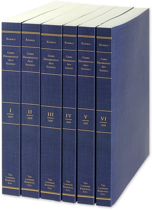 Item #69731 Codex Diplomaticus Aevi Saxonici. 6 Vols. John Mitchell Kemble