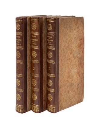 Item #69864 Traites de Legislation Civile et Penale, 3 Vols. 1802, First edition. Jeremy Bentham,...