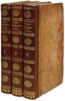Item #69864 Traites de Legislation Civile et Penale, 3 Vols. 1802, First edition. Jeremy Bentham,...