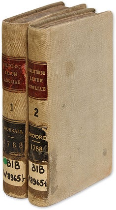 Item #70045 Bibliotheca Legum Angliae, Parts I & II, London, 1788, 2 books. John Worrall, Edward...